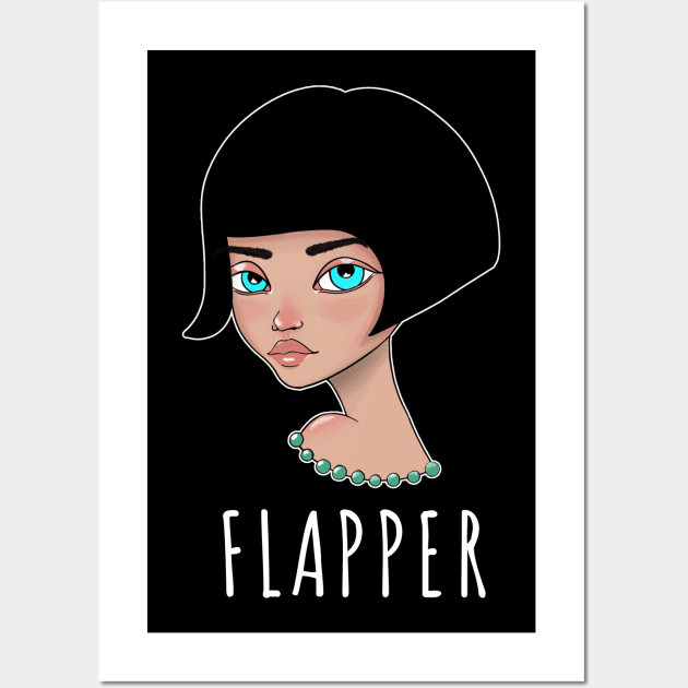 Lazy Funny Flapper Halloween Costume Pretend I'm A Flapper Wall Art by heidiki.png